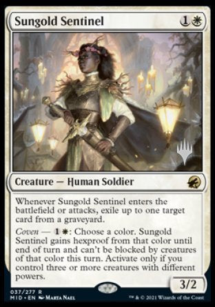 Sungold Sentinel (Promo Pack) [Innistrad: Midnight Hunt Promos] | Exor Games New Glasgow