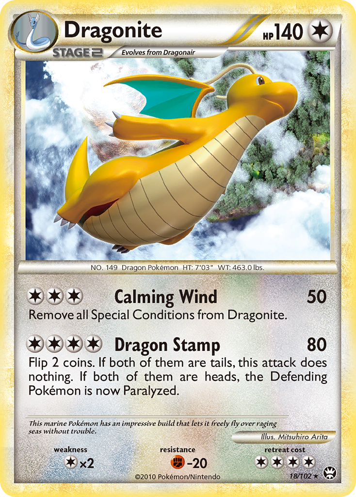 Dragonite (18/102) [HeartGold & SoulSilver: Triumphant] | Exor Games New Glasgow