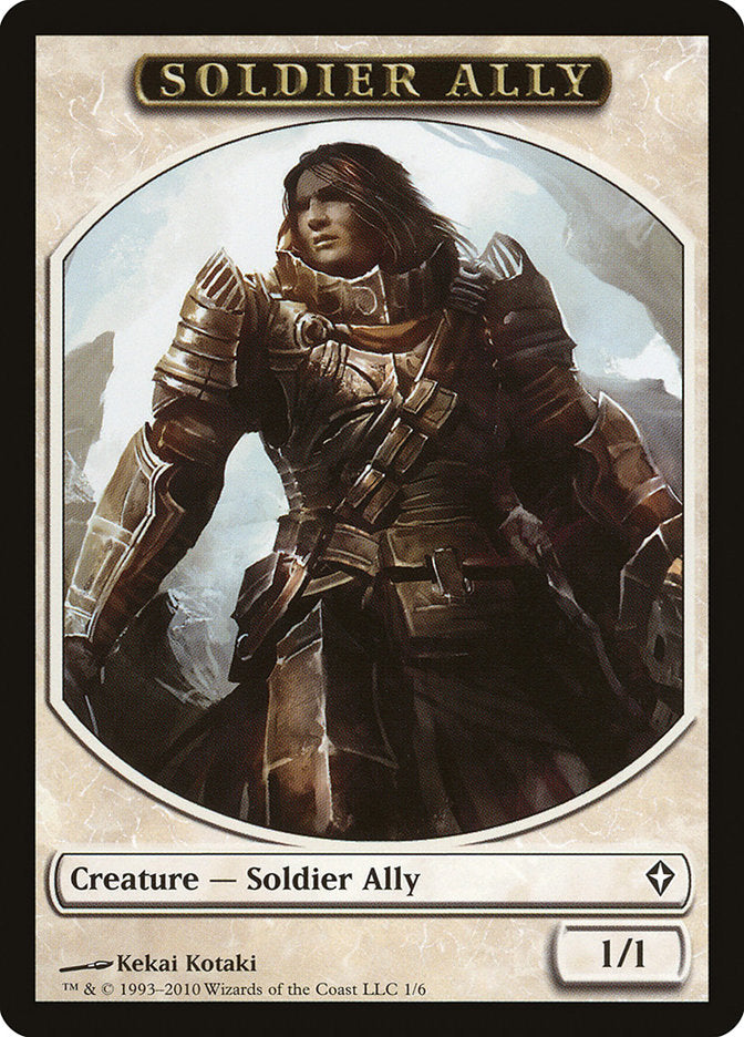 Soldier Ally [Worldwake Tokens] | Exor Games New Glasgow