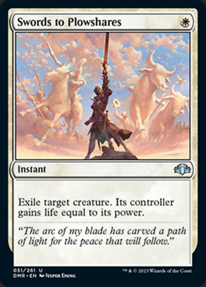 Swords to Plowshares [Dominaria Remastered] | Exor Games New Glasgow