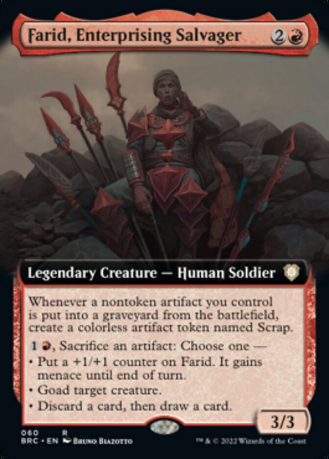 Farid, Enterprising Salvager (Extended Art) [The Brothers' War Commander] | Exor Games New Glasgow