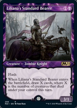 Liliana's Standard Bearer (Showcase) [Core Set 2021] | Exor Games New Glasgow