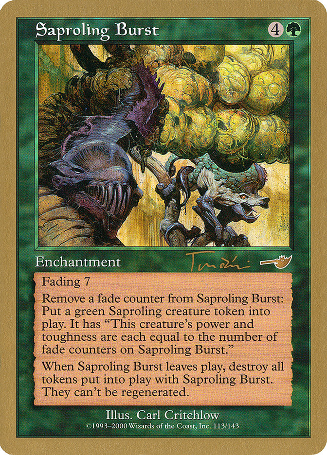 Saproling Burst (Jan Tomcani) [World Championship Decks 2001] | Exor Games New Glasgow