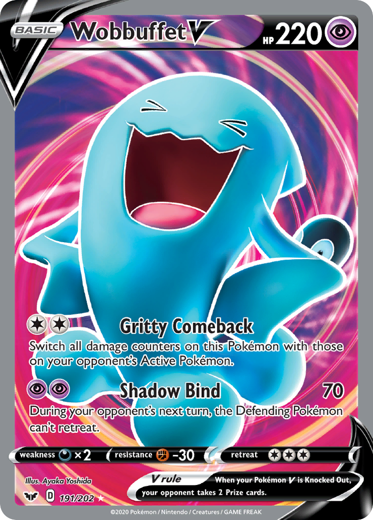 Wobbuffet V (191/202) [Sword & Shield: Base Set] | Exor Games New Glasgow