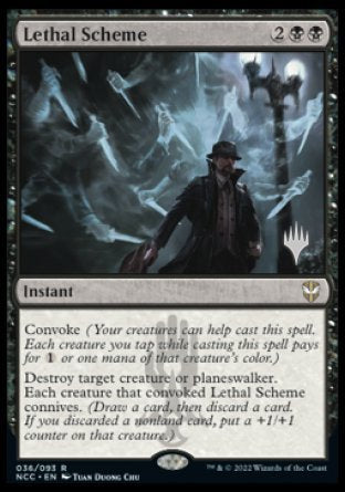 Lethal Scheme (Promo Pack) [Streets of New Capenna Commander Promos] | Exor Games New Glasgow