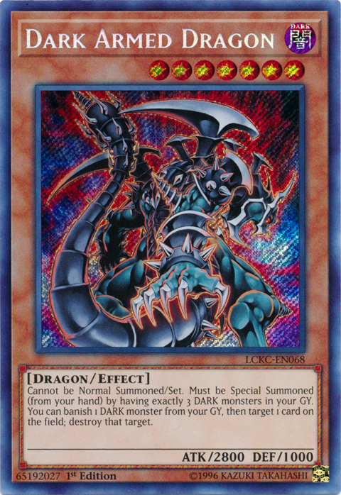 Dark Armed Dragon [LCKC-EN068] Secret Rare | Exor Games New Glasgow