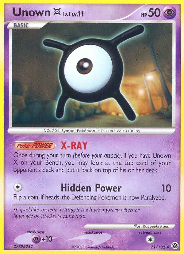 Unown X (71/132) [Diamond & Pearl: Secret Wonders] | Exor Games New Glasgow