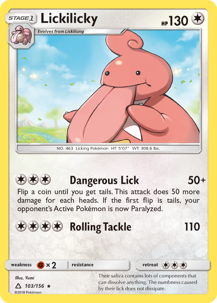 Lickilicky (103/156) [Sun & Moon: Ultra Prism] | Exor Games New Glasgow