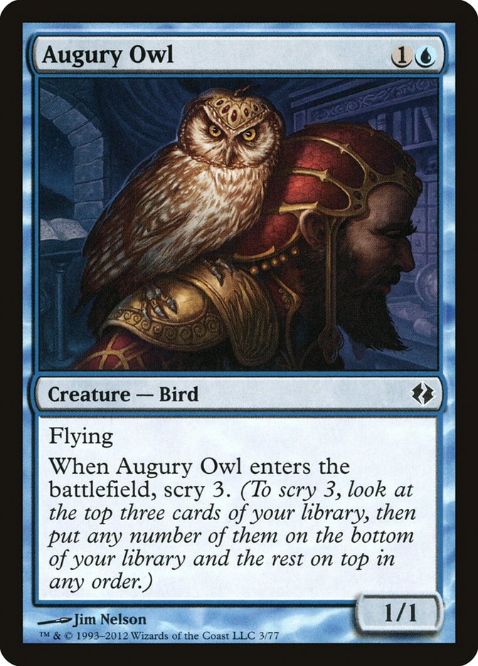 Augury Owl [Duel Decks: Venser vs. Koth] | Exor Games New Glasgow