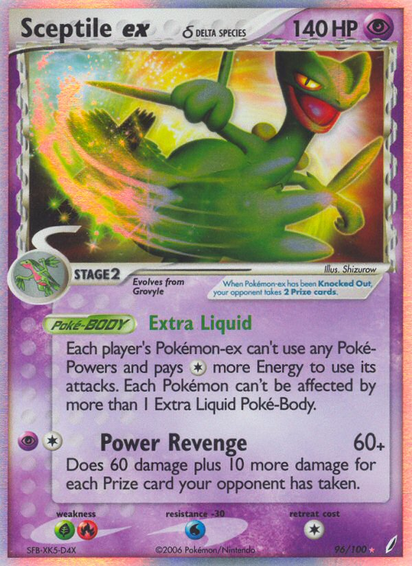 Sceptile ex (96/100) (Delta Species) [EX: Crystal Guardians] | Exor Games New Glasgow