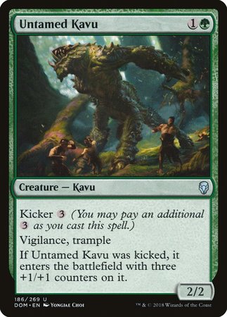 Untamed Kavu [Dominaria] | Exor Games New Glasgow