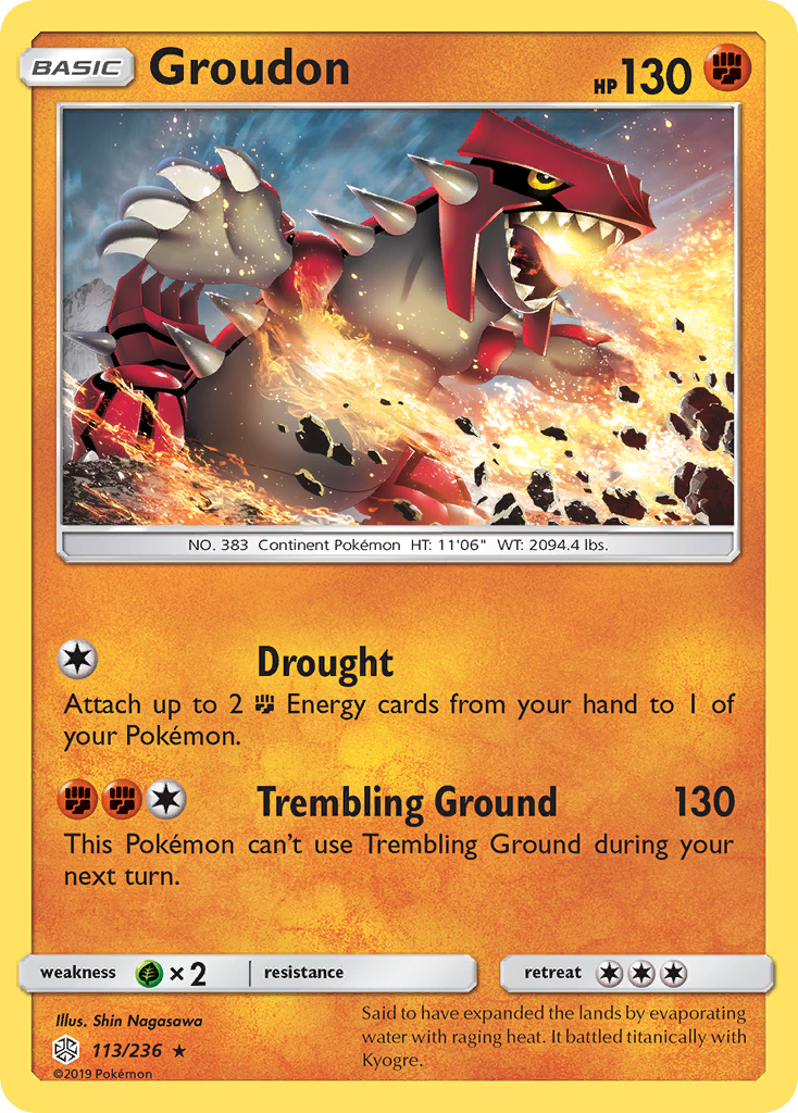 Groudon (113/236) [Sun & Moon: Cosmic Eclipse] | Exor Games New Glasgow