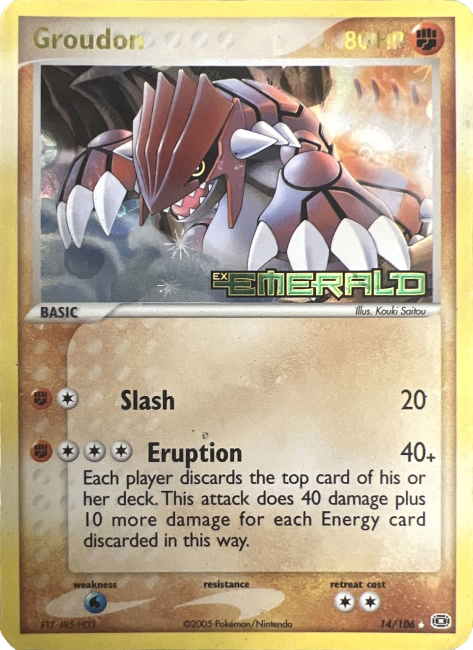 Groudon (14/106) (Stamped) [EX: Emerald] | Exor Games New Glasgow