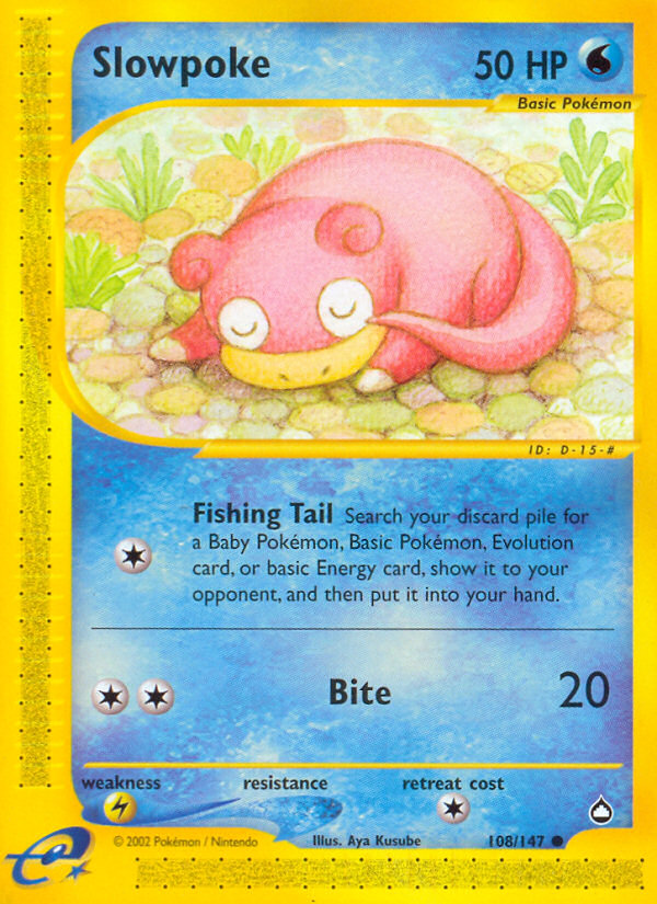 Slowpoke (108/147) [Aquapolis] | Exor Games New Glasgow