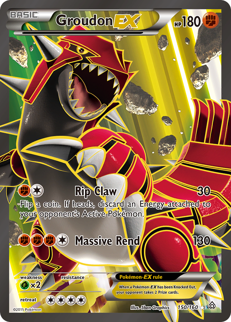 Groudon EX (150/160) [XY: Primal Clash] | Exor Games New Glasgow