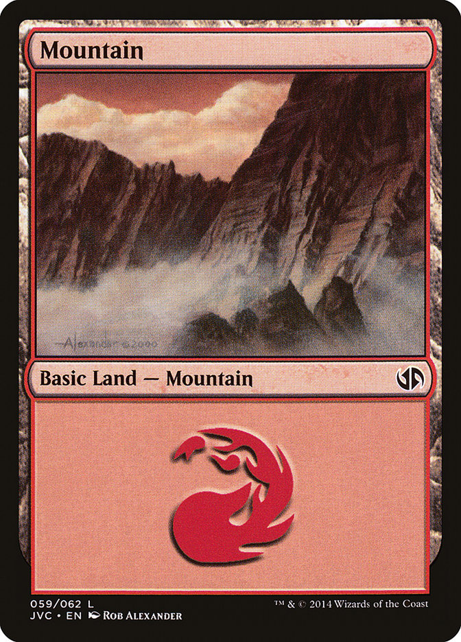 Mountain (61) [Duel Decks Anthology] | Exor Games New Glasgow