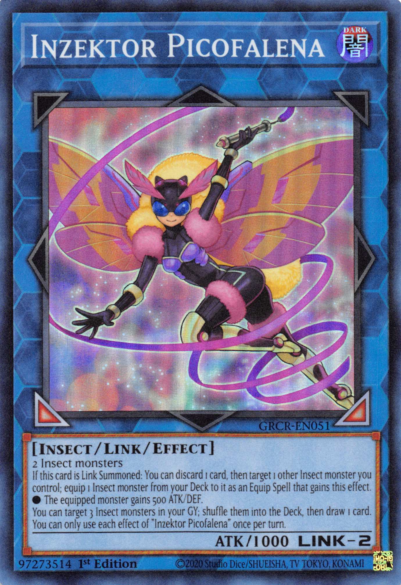 Inzektor Picofalena [GRCR-EN051] Super Rare | Exor Games New Glasgow