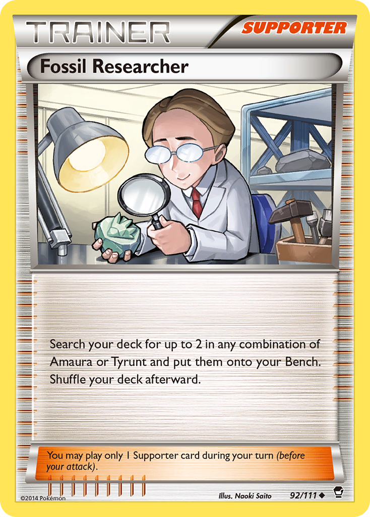 Fossil Researcher (92/111) [XY: Furious Fists] | Exor Games New Glasgow