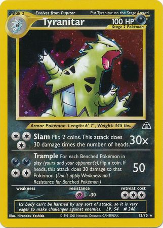 Tyranitar (12/75) [Neo Discovery Unlimited] | Exor Games New Glasgow