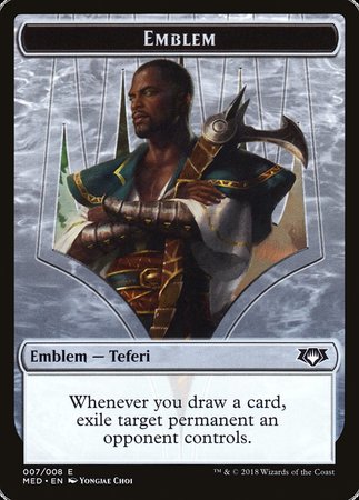 Emblem - Teferi, Hero of Dominaria [Mythic Edition Tokens] | Exor Games New Glasgow