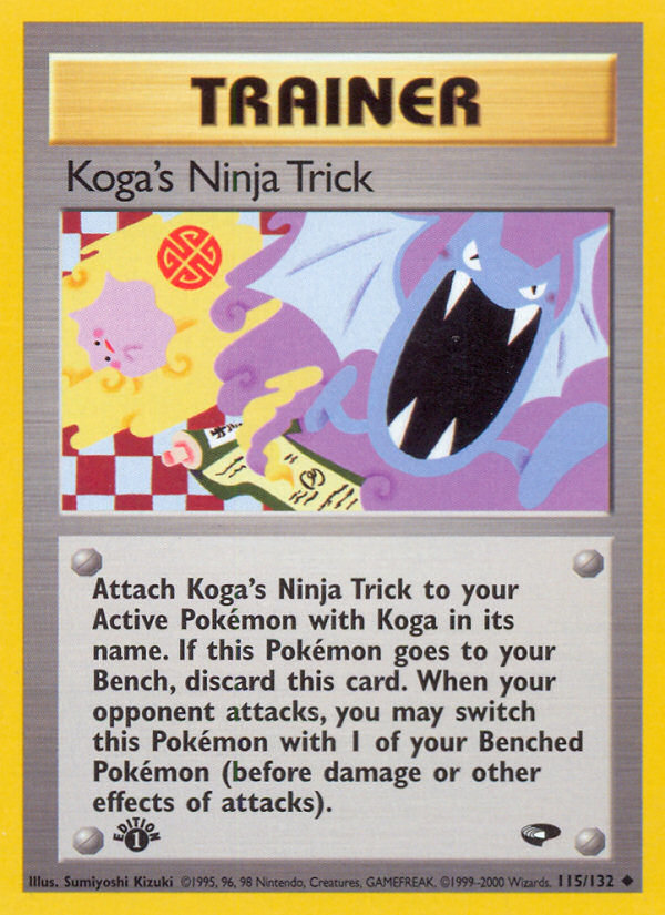 Koga's Ninja Trick (115/132) [Gym Challenge 1st Edition] | Exor Games New Glasgow