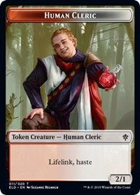 Human Cleric // Food (17) Double-sided Token [Throne of Eldraine Tokens] | Exor Games New Glasgow