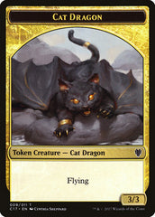 Cat Dragon // Dragon (007) Double-sided Token [Commander 2017 Tokens] | Exor Games New Glasgow