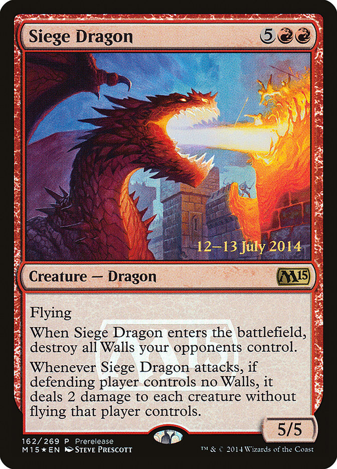 Siege Dragon [Magic 2015 Promos] | Exor Games New Glasgow