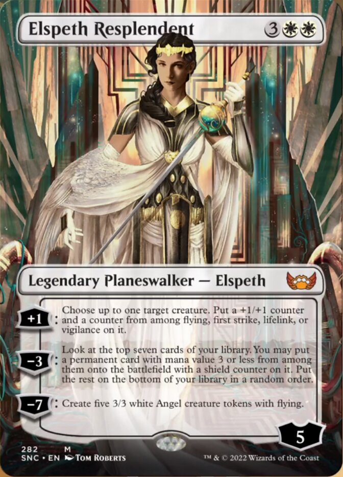 Elspeth Resplendent (Borderless) [Streets of New Capenna] | Exor Games New Glasgow