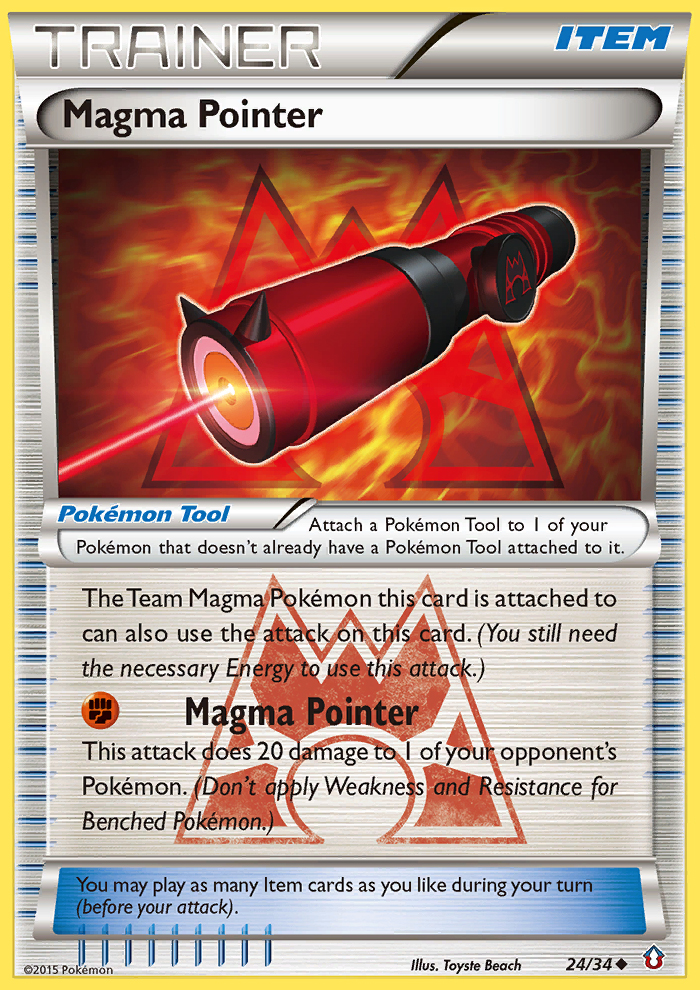 Magma Pointer (24/34) [XY: Double Crisis] | Exor Games New Glasgow