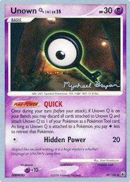 Unown Q LV.15 (49/100) (Happy Luck - Mychael Bryan) [World Championships 2010] | Exor Games New Glasgow