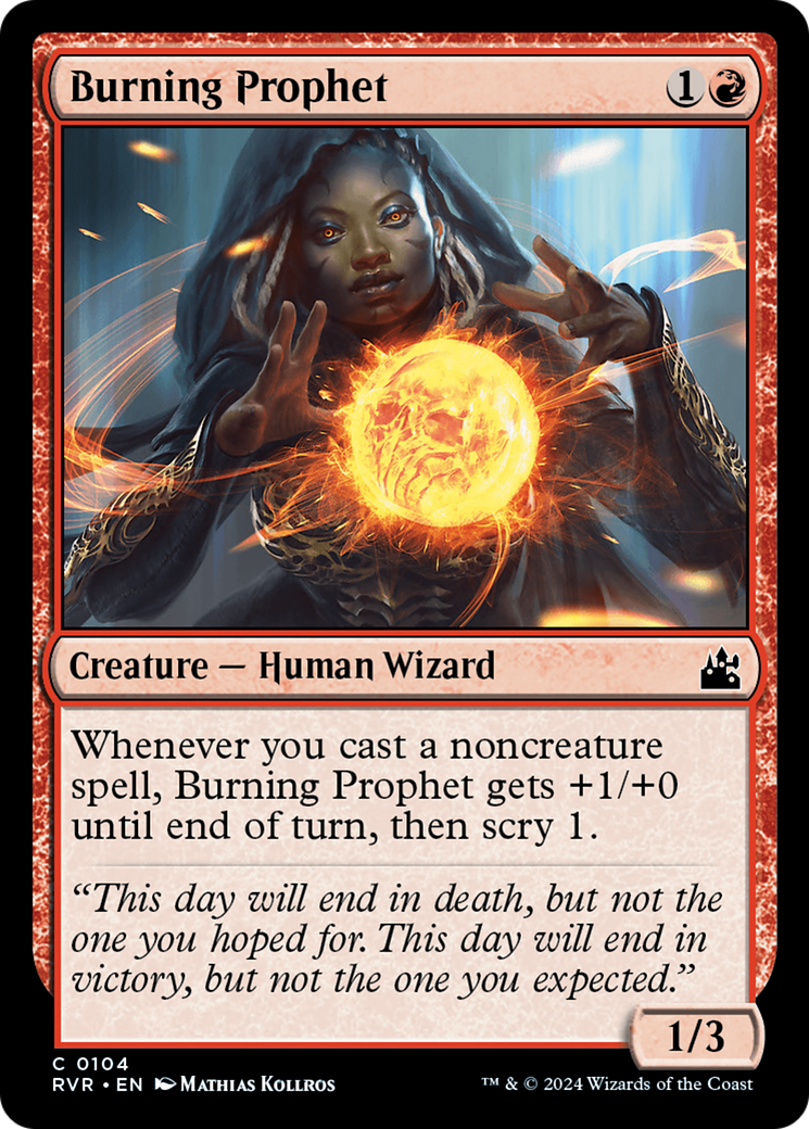 Burning Prophet [Ravnica Remastered] | Exor Games New Glasgow