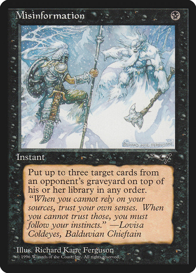 Misinformation [Alliances] | Exor Games New Glasgow
