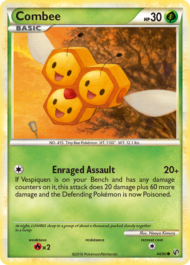 Combee (44/90) [HeartGold & SoulSilver: Undaunted] | Exor Games New Glasgow