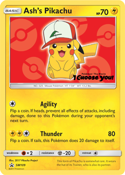 Ash's Pikachu (SM109) [Sun & Moon: Black Star Promos] | Exor Games New Glasgow