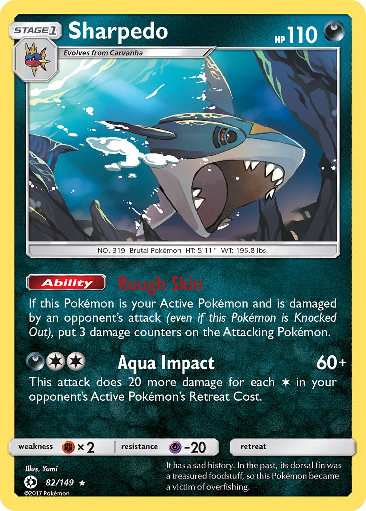 Sharpedo (82/149) [Sun & Moon: Base Set] | Exor Games New Glasgow