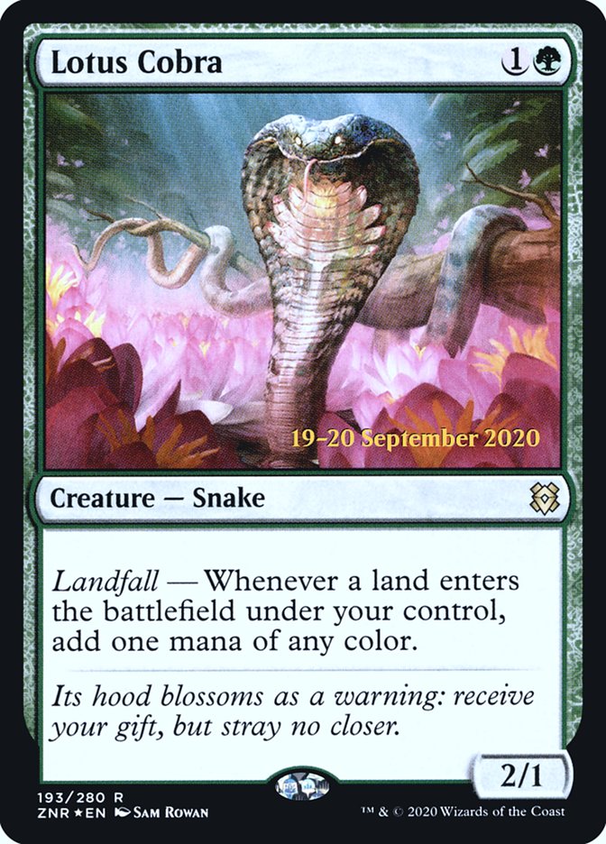 Lotus Cobra  [Zendikar Rising Prerelease Promos] | Exor Games New Glasgow