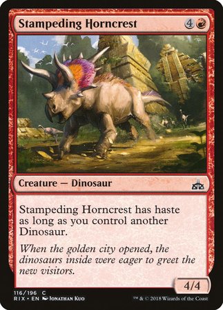 Stampeding Horncrest [Rivals of Ixalan] | Exor Games New Glasgow