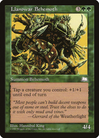 Llanowar Behemoth [Weatherlight] | Exor Games New Glasgow