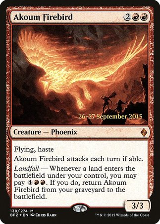 Akoum Firebird [Battle for Zendikar Promos] | Exor Games New Glasgow