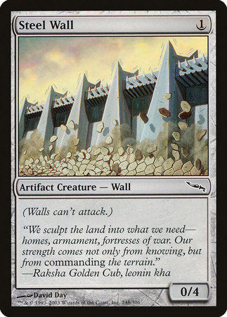 Steel Wall [Mirrodin] | Exor Games New Glasgow