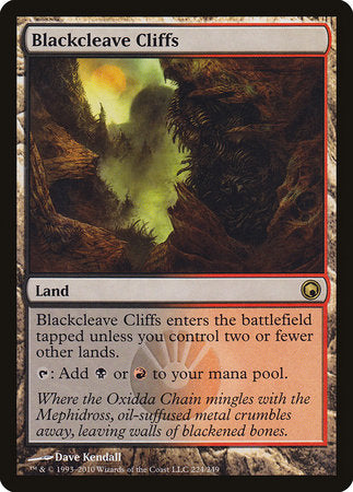 Blackcleave Cliffs [Scars of Mirrodin] | Exor Games New Glasgow