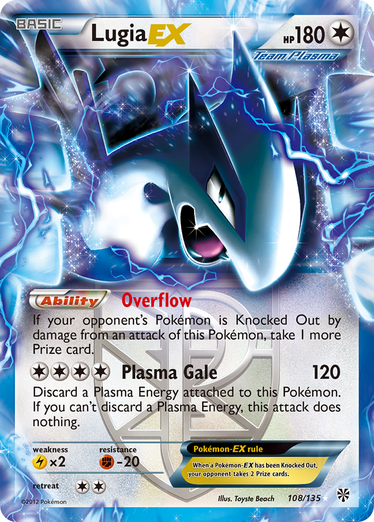 Lugia EX (108/135) [Black & White: Plasma Storm] | Exor Games New Glasgow