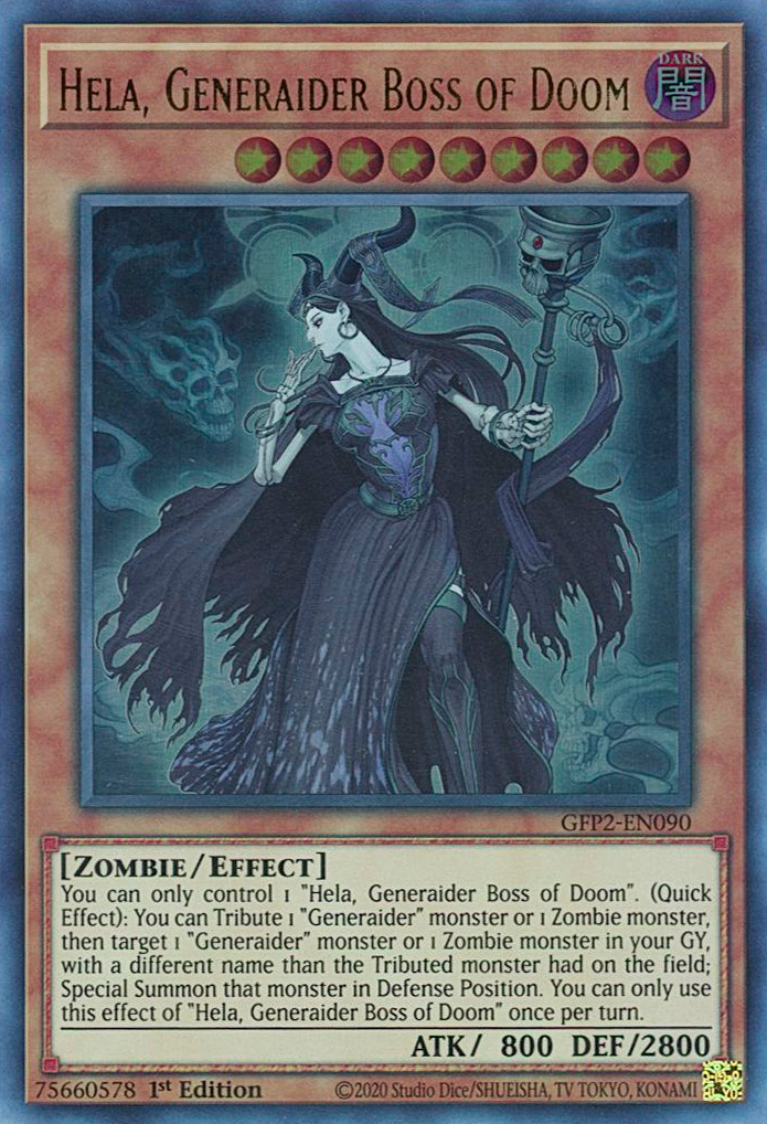 Hela, Generaider Boss of Doom [GFP2-EN090] Ultra Rare | Exor Games New Glasgow