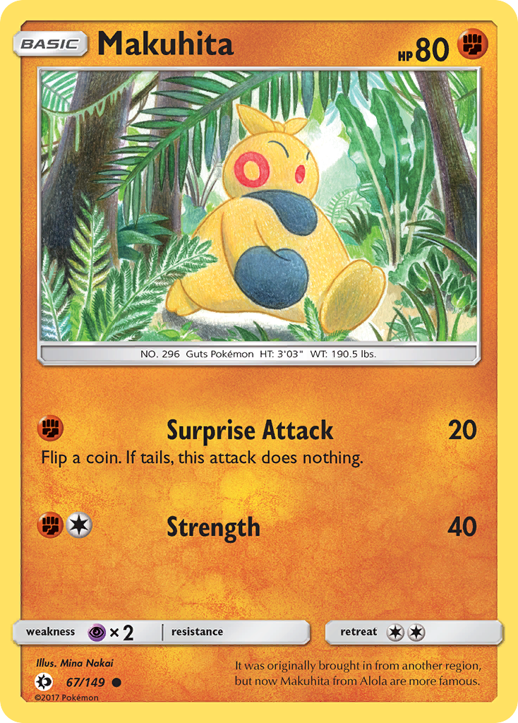 Makuhita (67/149) [Sun & Moon: Base Set] | Exor Games New Glasgow