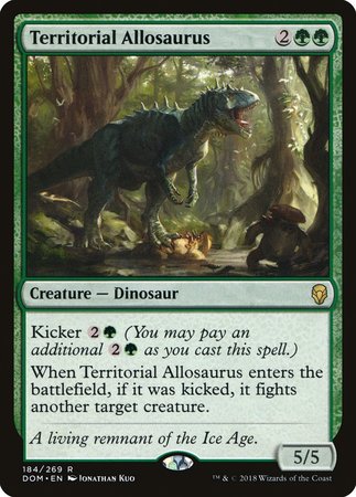 Territorial Allosaurus [Dominaria] | Exor Games New Glasgow