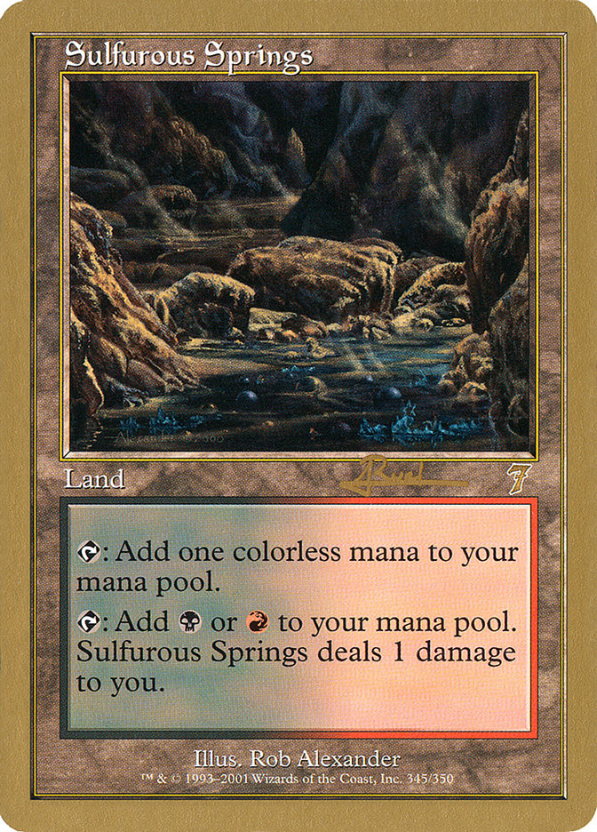 Sulfurous Springs (Antoine Ruel) [World Championship Decks 2001] | Exor Games New Glasgow