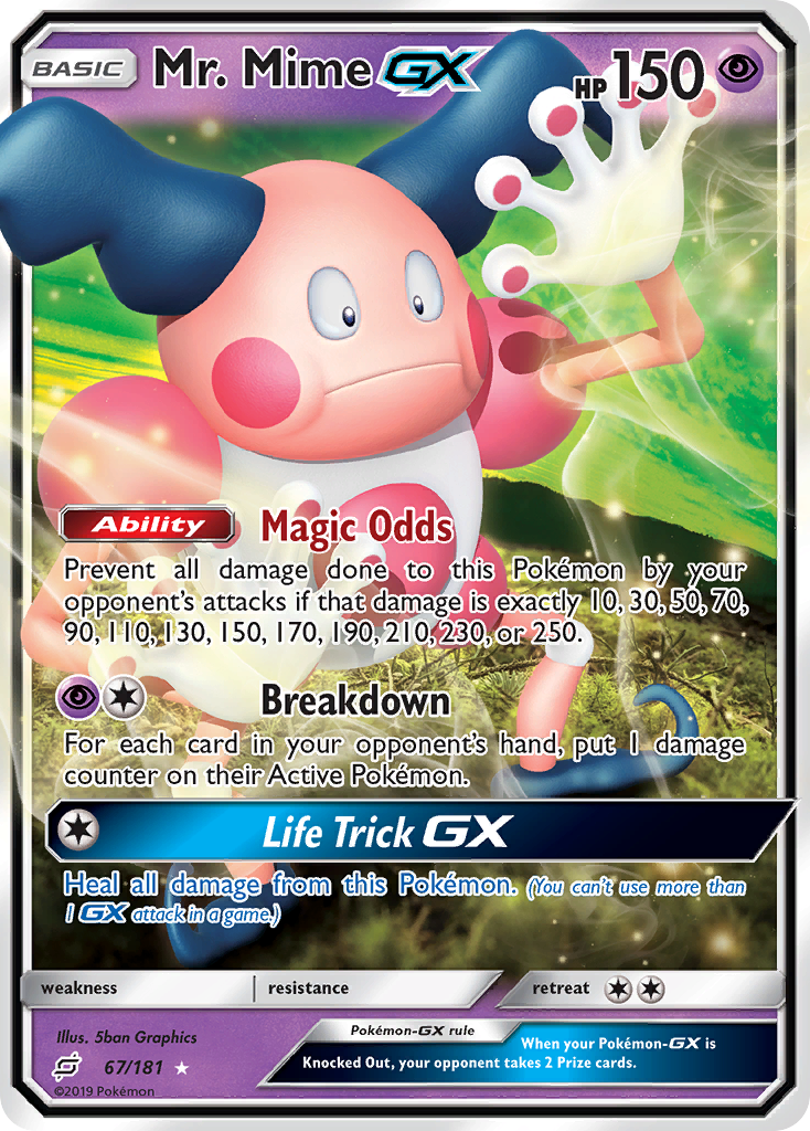 Mr. Mime GX (67/181) [Sun & Moon: Team Up] | Exor Games New Glasgow