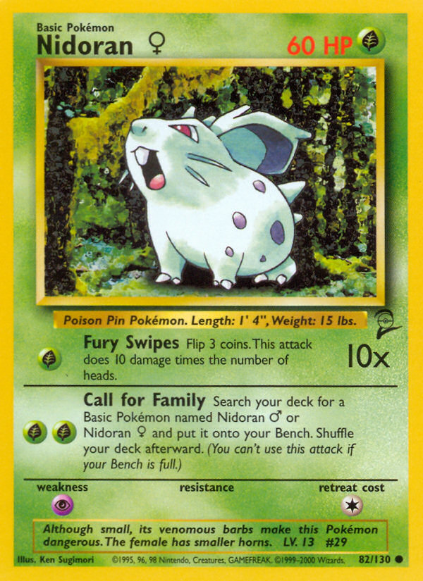 Nidoran (82/130) (Female) [Base Set 2] | Exor Games New Glasgow