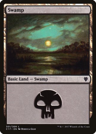 Swamp (301) [Commander 2017] | Exor Games New Glasgow